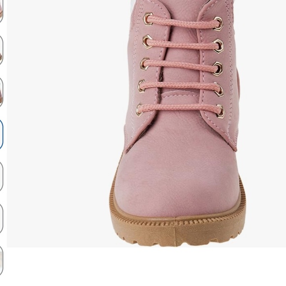 Rugged Bear Toddler Hiking Outdoor Waterproof Lace-Up Boots in Pink sz 7 NWOT - Picture 4 of 8